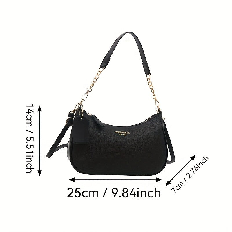 Fashion Shoulder Crossbody Bag with Adjustable Strap, Elegant Underarm Bag for Leisure Daily Party Handbag, Women'S Shoulder Bag