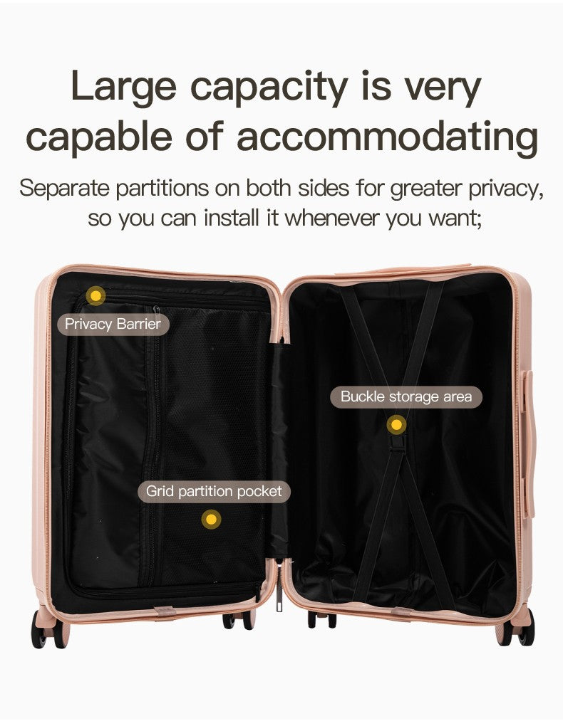 20/24 inch Luggage With Universal Wheels Combination Lock Suitcase Large Capacity Travel Bag