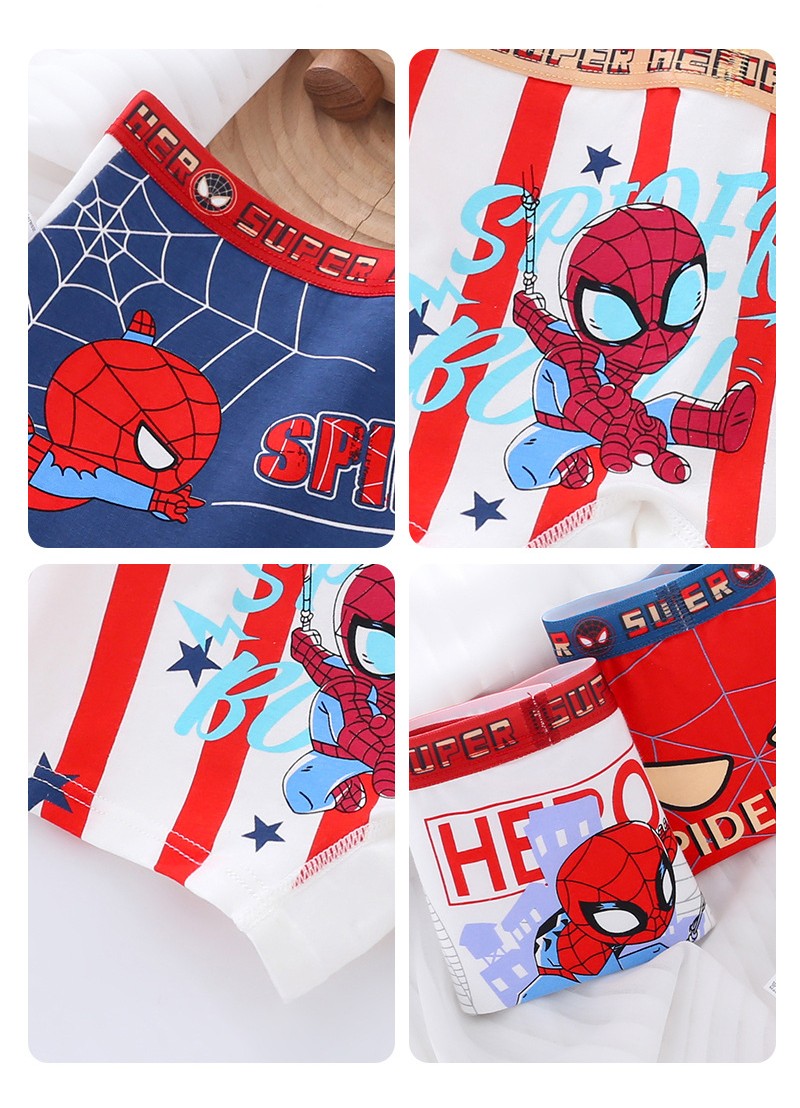 Cueca Boxer Infantil 4 Peças Pokémon para Meninos Algodão Anime U Pouch Bulge Roupa Íntima Desenho Animado Shorts Infantis Fofos Respiráveis Calças Boxer 2-12 Anos