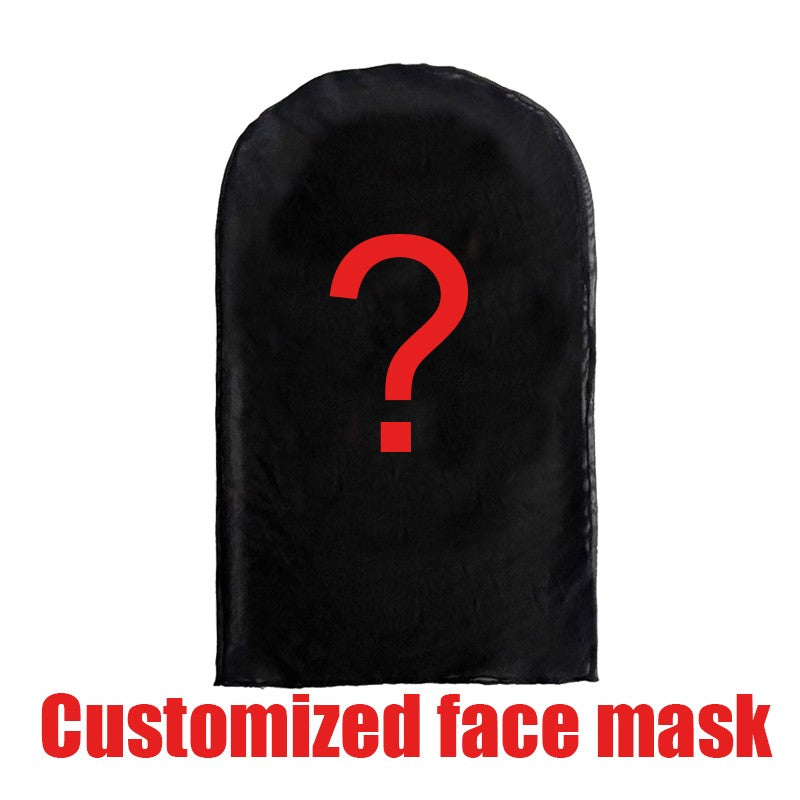 2026 Halloween Cosplay Headwear Fashion Hip Hop Hood Hat Headgear 3D Full Face Mask Elastic Mesh Celebrity Face Mask for Party