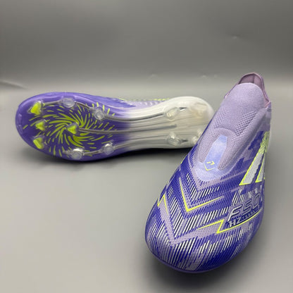 Football Field Boots Professional Non Slip Soccer Shoes Training Society Cleats Football Shoes SLIP-ON  Laceless