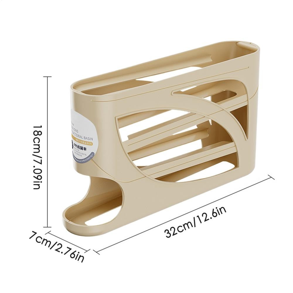 Auto Rolling Egg Dispenser 4 Tiers Auto Rolling Egg Storage Dispenser Rack Reusable Organizer Kitchen Egg Container for