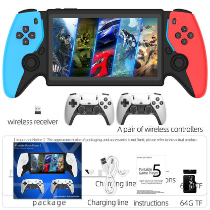 HC8000 Handheld Game Console Multiple Games 30+ Emulators 7.0 Inch Screen Portable Gaming Player Children's Toys Game Console