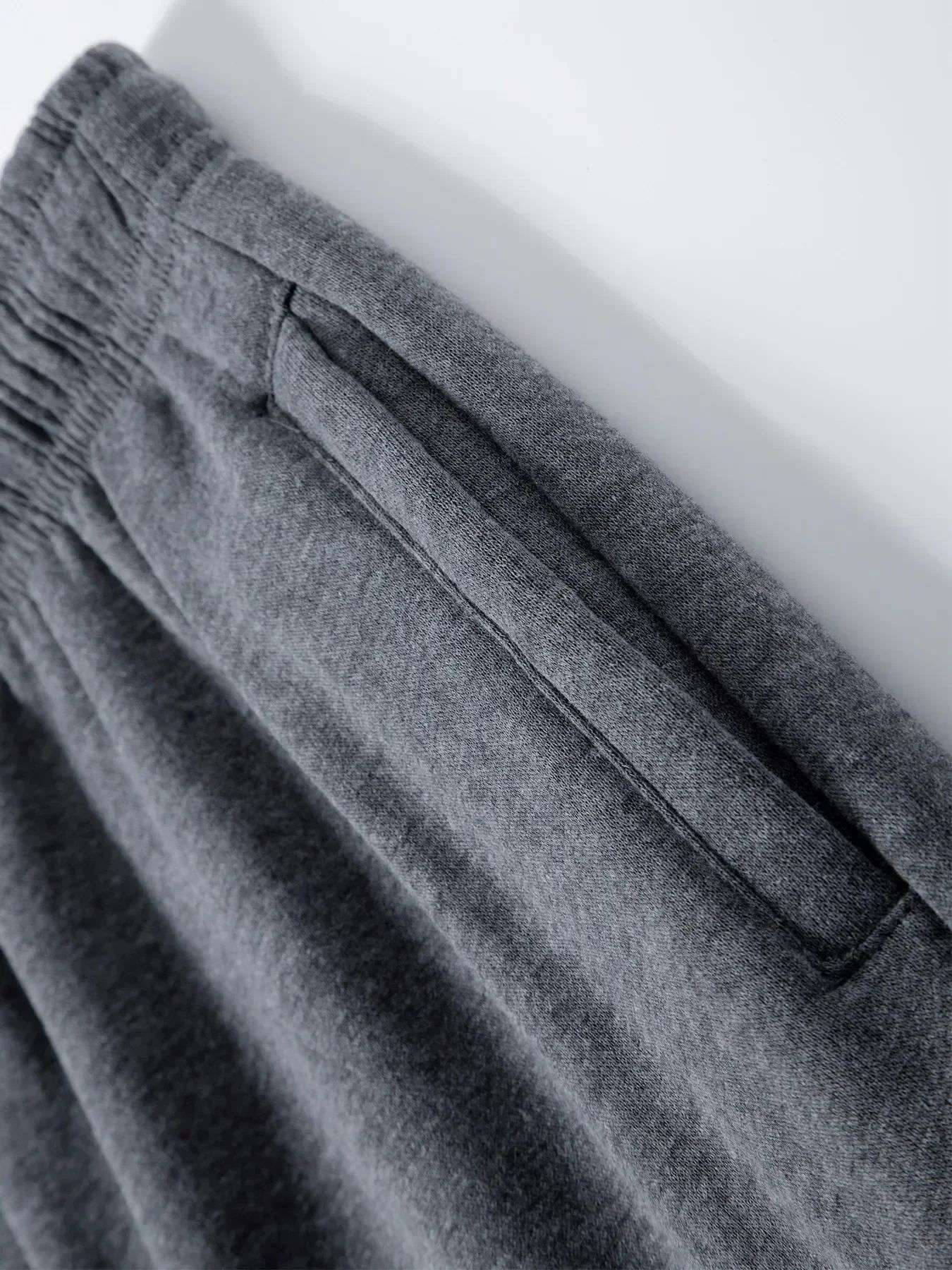 Calças de Moletom Masculinas Reta Casual Outono Inverno Calças Masculinas de Corrida Jogger Esportivas para Academia Calças Lisas com Vários Bolsos