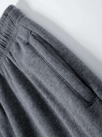 Calças de Moletom Masculinas Reta Casual Outono Inverno Calças Masculinas de Corrida Jogger Esportivas para Academia Calças Lisas com Vários Bolsos