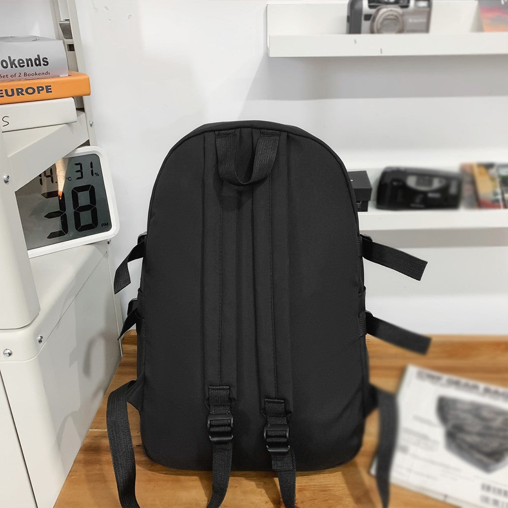 Mochila Escolar para Ensino Médio, Mochila Masculina para Campus, Mochila Feminina de Viagem Simples de Grande Capacidade