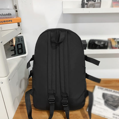 Mochila Escolar para Ensino Médio, Mochila Masculina para Campus, Mochila Feminina de Viagem Simples de Grande Capacidade