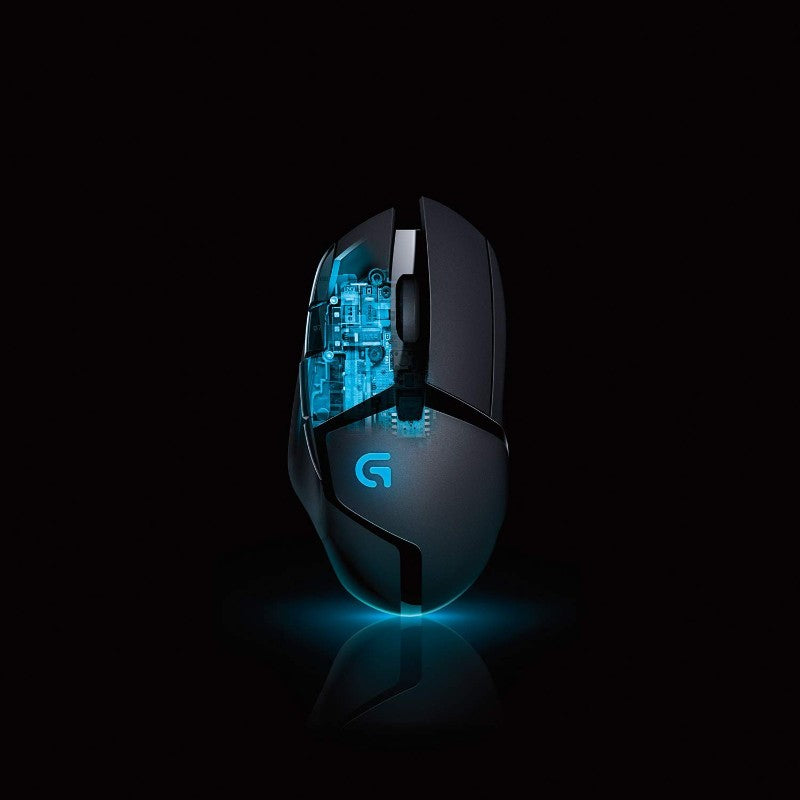 Mouse Gamer com Fio Logitech G402 com 8 Botões Programáveis, Fusion Engine de Alta Velocidade, Iluminação RGB, para Gamers de PC e Notebook