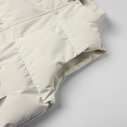 New fashion casual down sleeveless warm jacket, winter outdoor sports cotton jacket, vest trendy brand printed sleeveless jacket