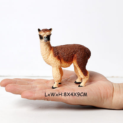 Realistic Farm World Alpaca Animal Model Figures Llama Toy Figurine Zoo Education Collection Home Decor Playset Kids Gifts