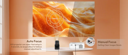 Projetor XGODY 4K HD 300ANSI Cinema Bluetooth WiFi 1080P Android Home Theater Inteligente