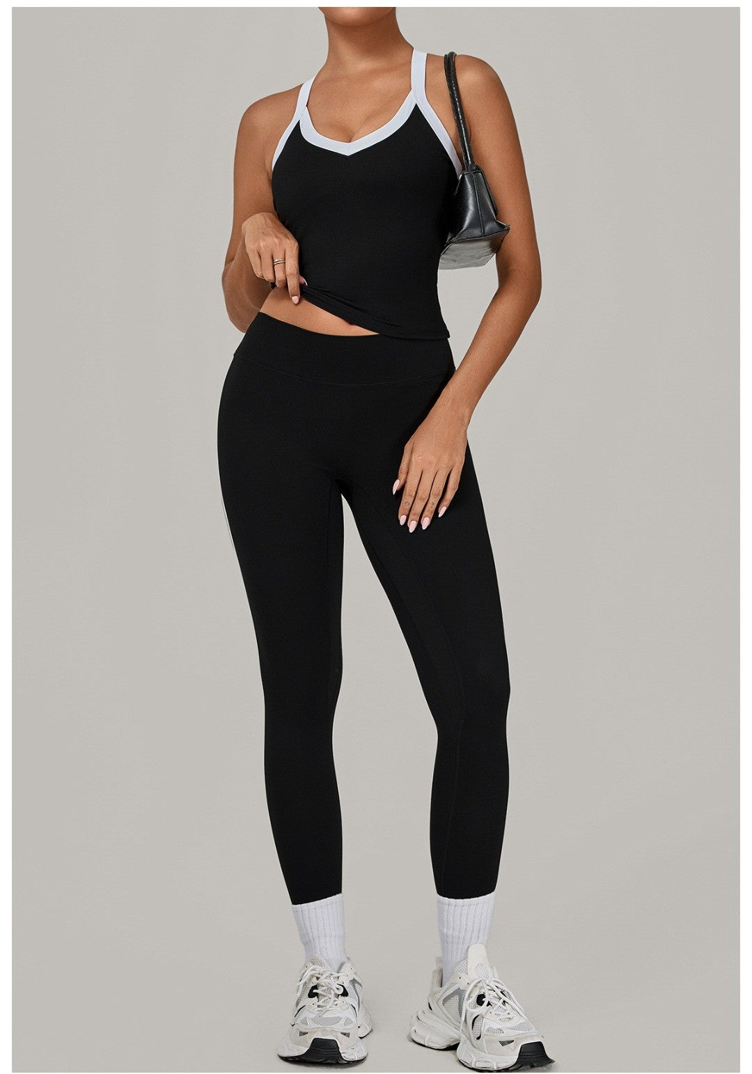 Yoga Suit Sports Fitness High Waist Peach Hip Tight Removable Padding Sports Bra Outfit Running Workout Clothes Gym Leggings Set