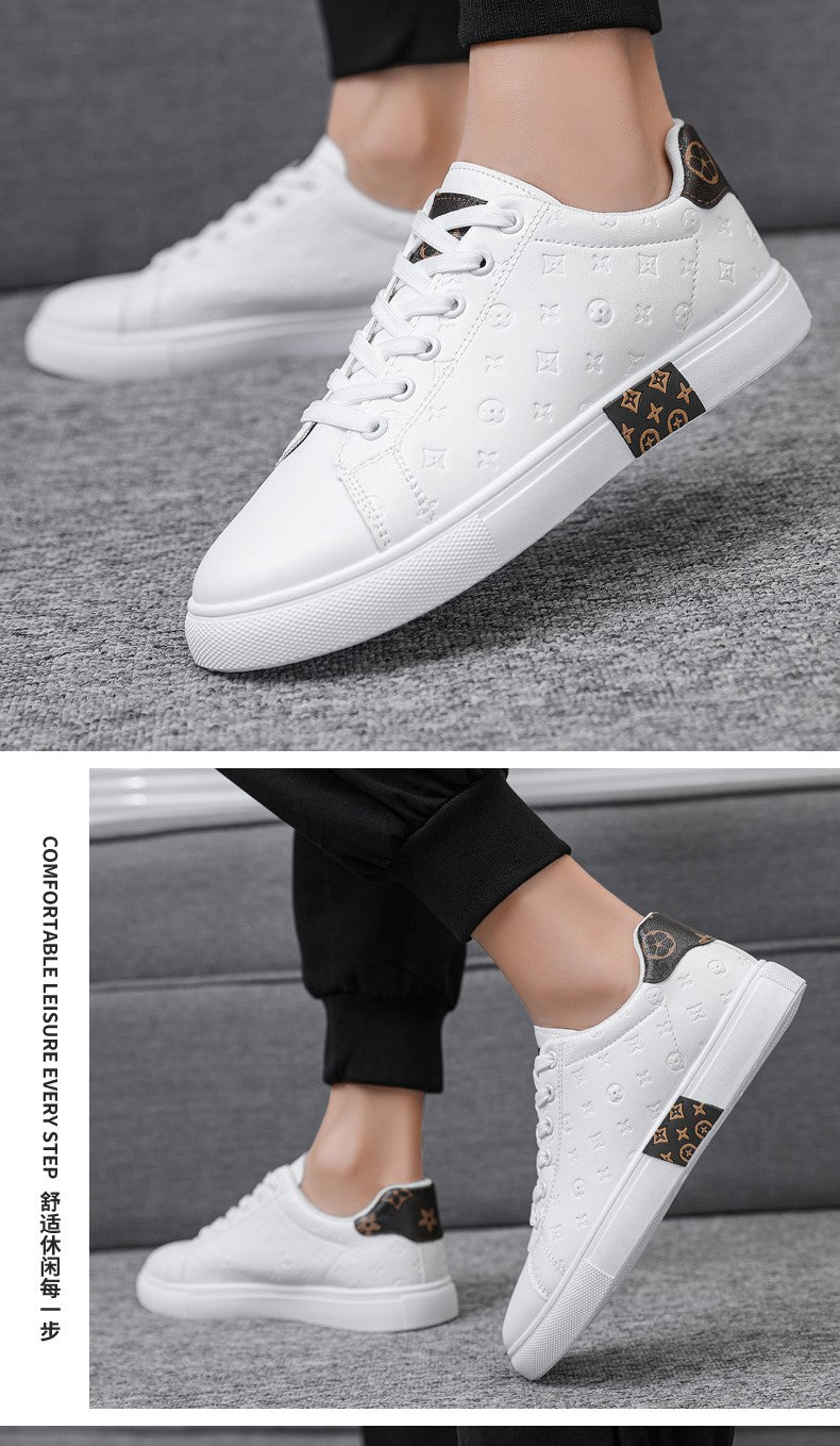Brand Men Leather High-Top Skateboarding Shoes Men's Sneakers Male Flats Non-Slip Sport Shoes Zapatillas Hombre Mens Footwear