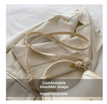 French Luxury Fashion Women's Bag Handbags Ladies Solid Color High-end Texture Versatile Shoulder Bag for Woman