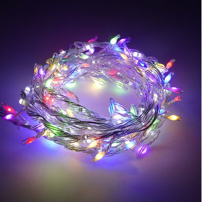 2.5M 232LED Fairy Lights String with Flat Cables Flowing Strobe Copper Wire Lights Festival Outdoor Waterproof Decorative Lights