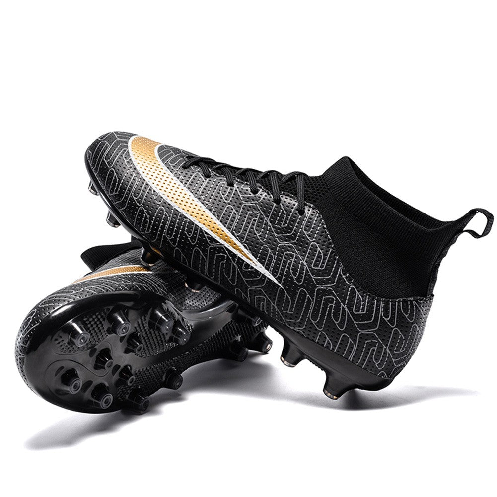Men's and Women's Football Cleats Firm Ground Outdoor Football Shoes Lightweight Sports Sneaker Rugby Boots