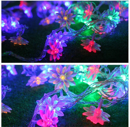 10/20M Cherry Blossom Garland Fairy Lights Indoor Christmas Decoration String Lights 200LED for Wedding Pink Party Decorations