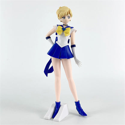23cm Sailor Moon Anime Figura Marinheiro Marte Mercúrio Júpiter Vênus Saturno Action Figure Modelo Brinquedos Colecionáveis Presente de Aniversário para Crianças
