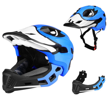 Capacete de bicicleta Lixada infantil destacável de rosto inteiro Capacete infantil esportivo para ciclismo mtb motocicleta skate patins