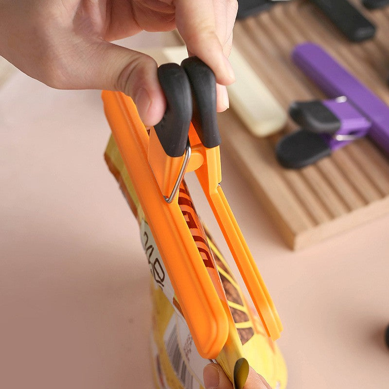 2pcs Portable Sealing Clips for Food Bags Plastic Kitchen Tool Keep Coffee/Bread/Chips/Snacks Fresh