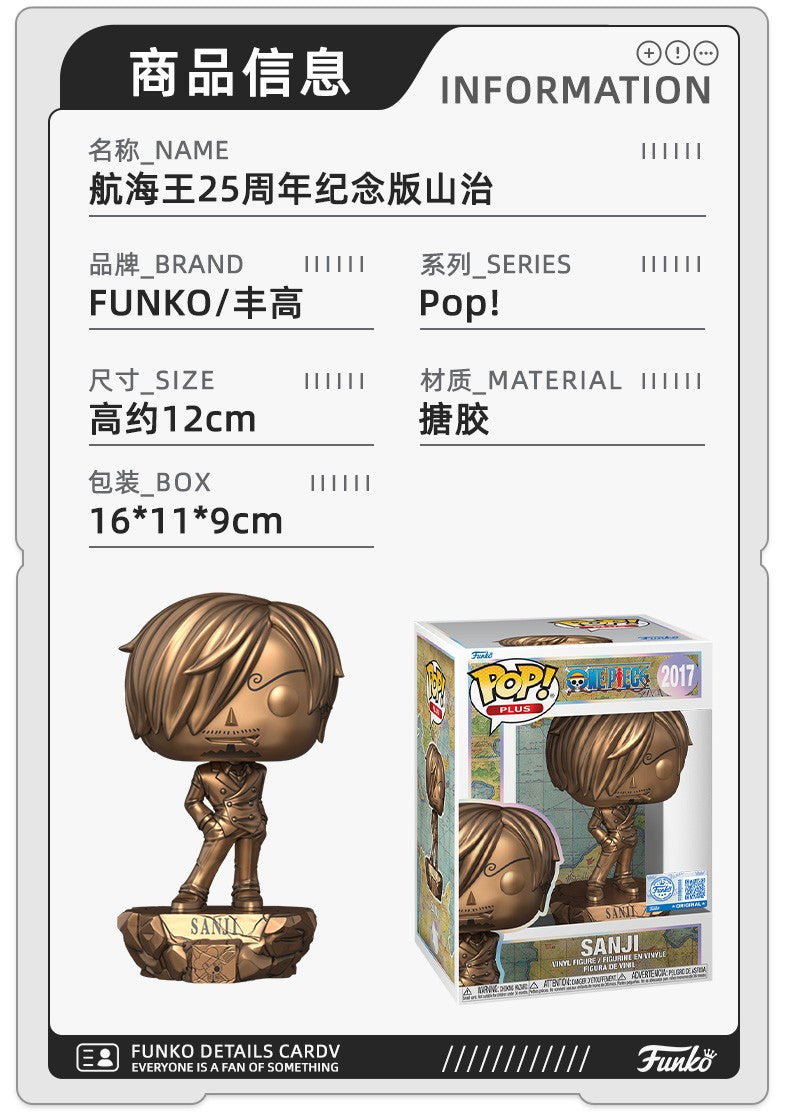 Série de 25º Aniversário de One Piece, Boneco de Ação Usopp Nami, Funko Pop, Personagem de Anime, Modelo de Coleção, Edição Limitada, Presente Original