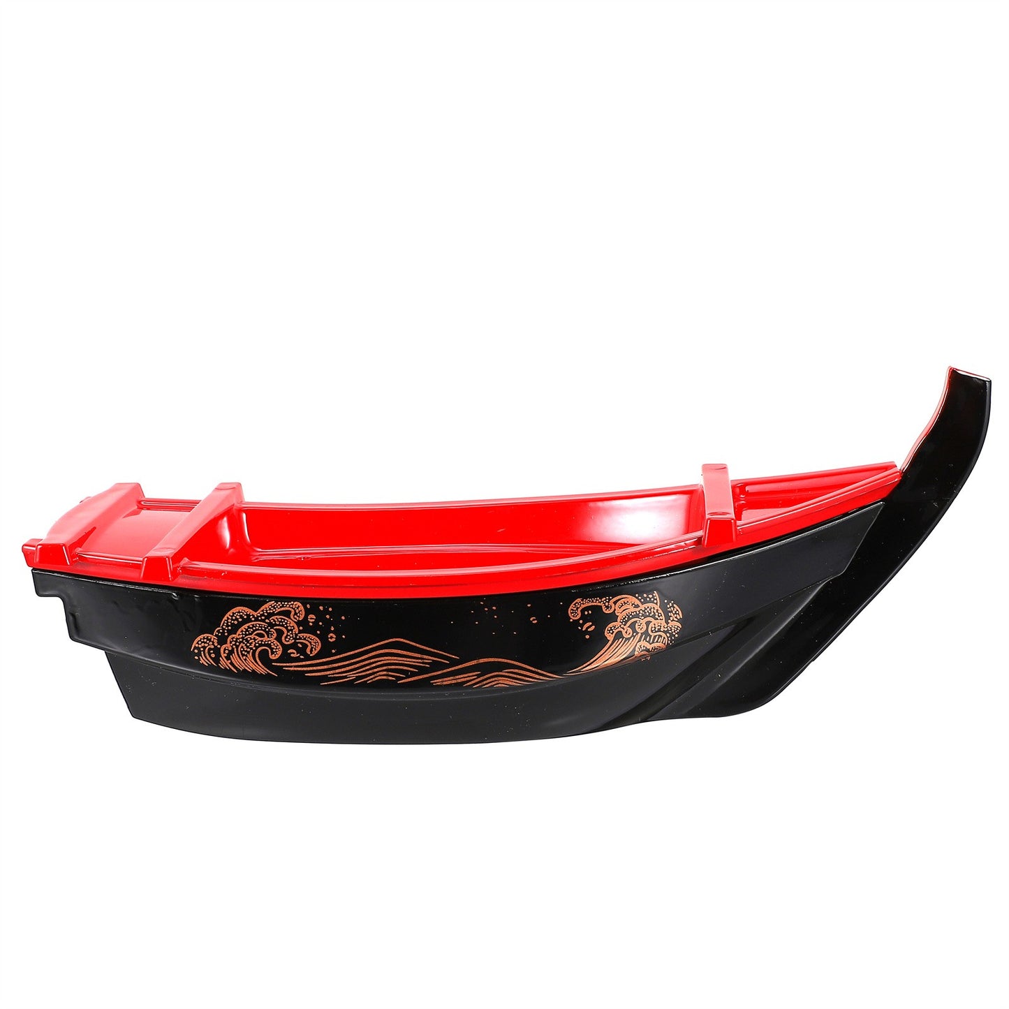 1Pcs Sushi Boat Plate Plastic Display Tray Sushi Serving Tray Sashimi Plate Seafood Serving Decorative Tableware