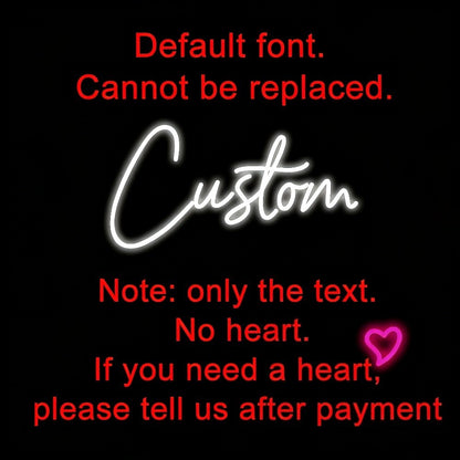 Custom Neon Sign Personalized Name Neon Sign LED Night Light Birthday Wedding Signs Room Bedroom Decoration Wall LED Neon Lamp