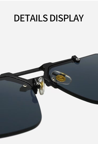 Novos Óculos de Sol Masculinos Steampunk Design de Haste Dupla Óculos de Piloto Sem Aro Proteção UV Óculos de Proteção Retrô