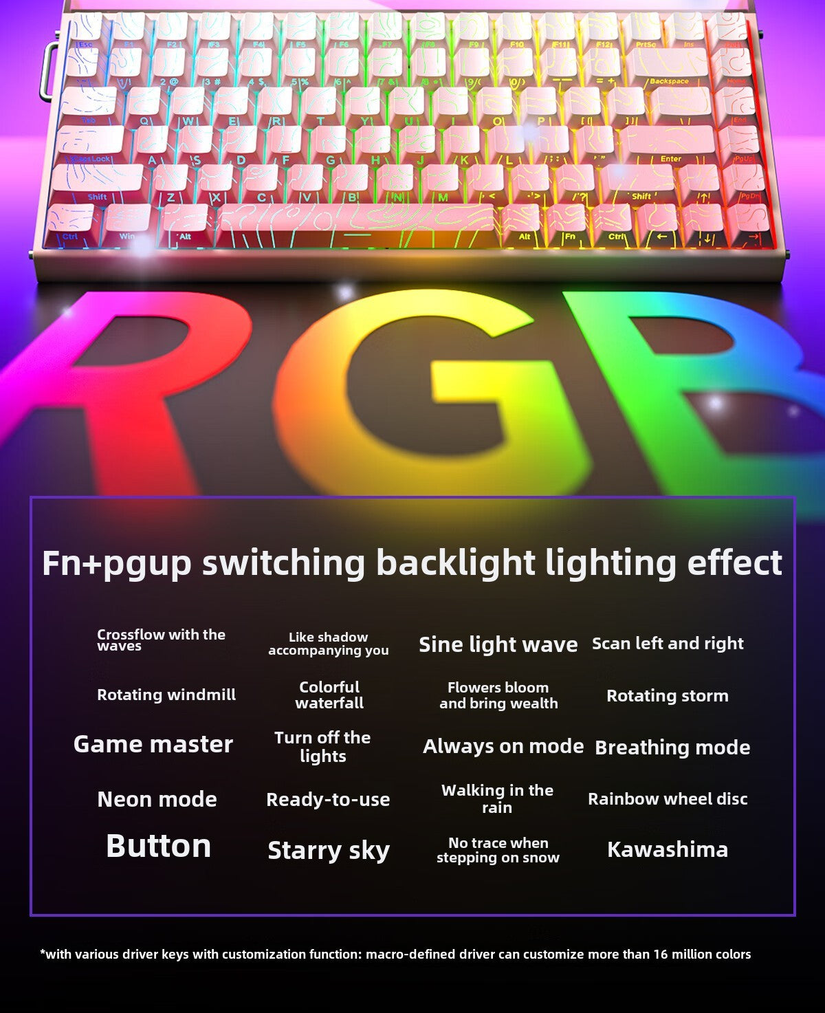 AULA HERO 84 HE Wired Mechanical Keyboard Music Rhythm RGB Backlit Magnetic Switch 8K Return Rate 128K Scan Rate Gaming Keyboard