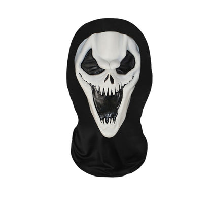 2026 Halloween Cosplay Headwear Fashion Hip Hop Hood Hat Headgear 3D Full Face Mask Elastic Mesh Celebrity Face Mask for Party