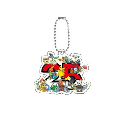 Chaveiro de acrílico de série completa para Mega Evoluções em inglês Sv10 Sv11 Sv9 151 Logotipo Anime Pingente de acrílico de decoração de bolsa