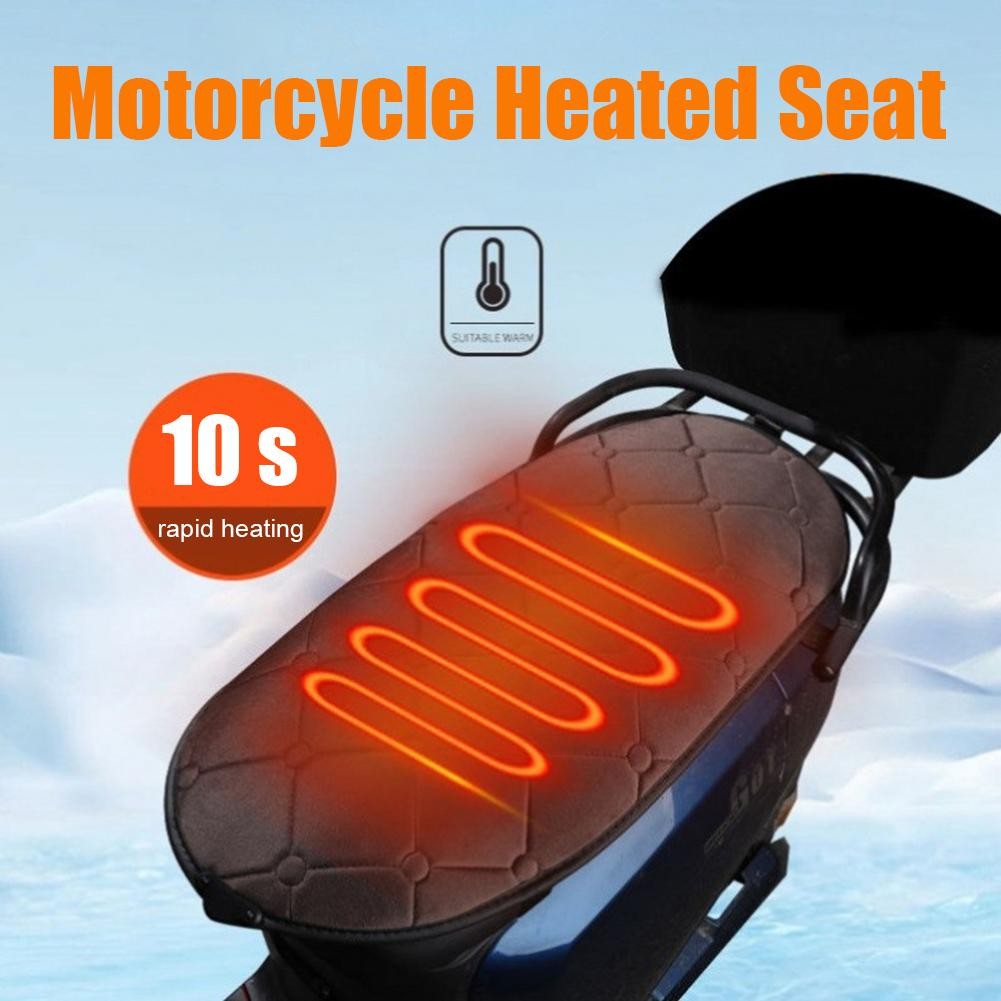 1 unidade de Almofada de Assento Aquecida USB para Motocicleta Almofada de Aquecimento para Moto Almofada Quente para Scooter Almofada de Assento Aquecida para Veículo Elétrico 2026