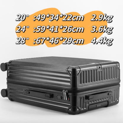 SUSHIMU Suitcase  Travel Suitcase Men 20 24 26 Carry-On Luggage Women PC   Frame Trolley Case