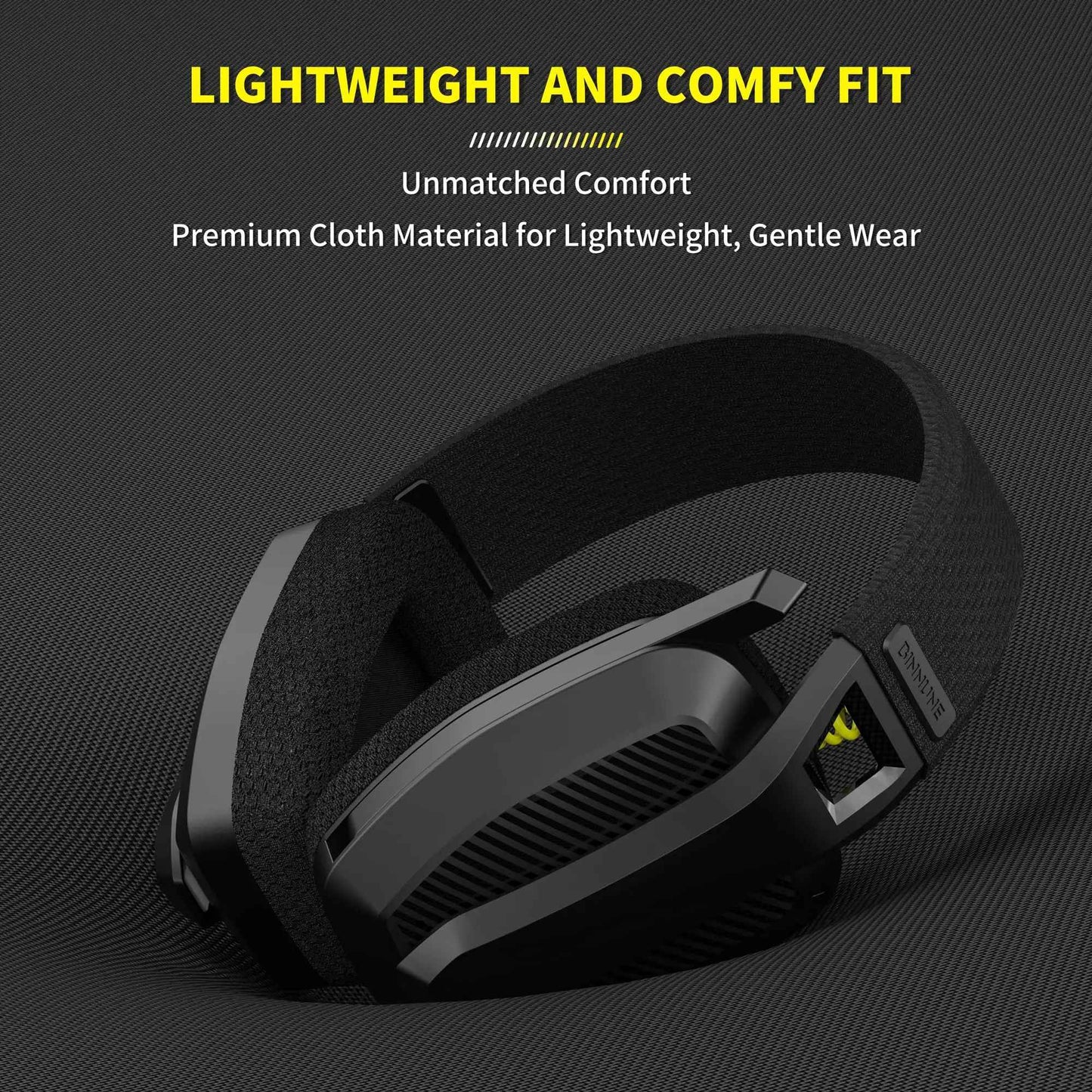 BINNUNE BW06 2.4GHz Wireless Gaming Headset with Mic for PS5 PS4 PC Mac Playstation Bluetooth Gaming Headset with Microphone