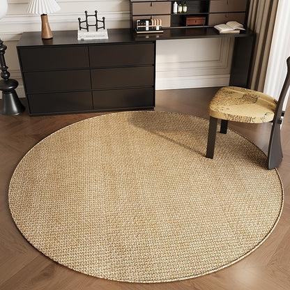 VIKAMA Antique-Style Round Living Room Carpet, Study Computer Chair Mat, Swivel Chair, Bedroom Closet Mat, Home Decoration