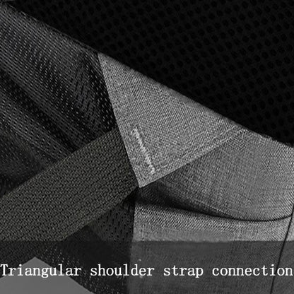 Neutral style backpack for men and women, with multi-layer zippers, suitable for students' school bags and travel bags.