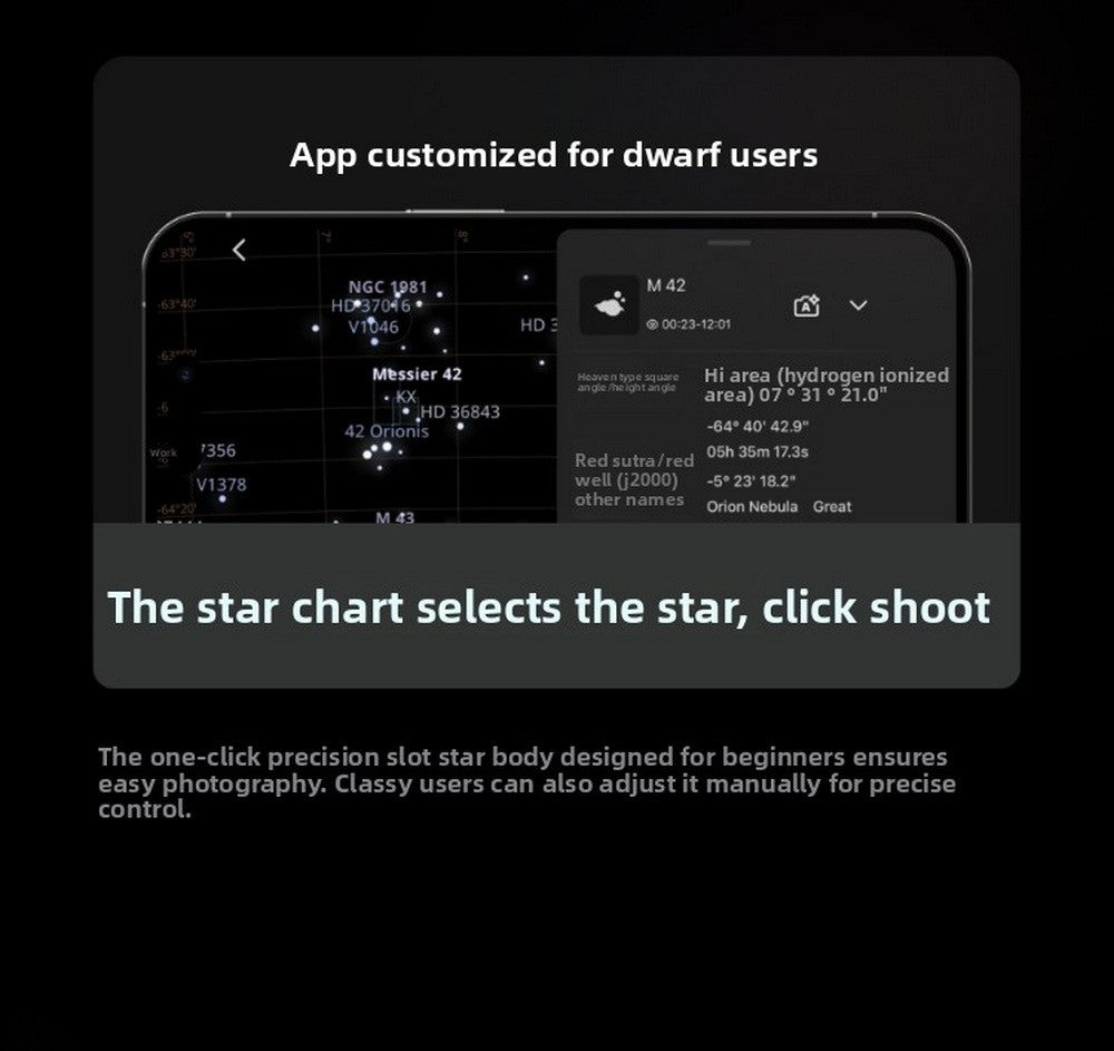 DWARFLAB DWARF 3 Telescópio Astronômico Inteligente, Profissional, Alta Ampliação, Alta Definição, Observação de Estrelas, Fotografia