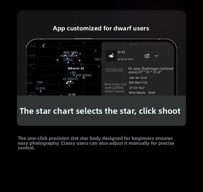 DWARFLAB DWARF 3 Telescópio Astronômico Inteligente, Profissional, Alta Ampliação, Alta Definição, Observação de Estrelas, Fotografia