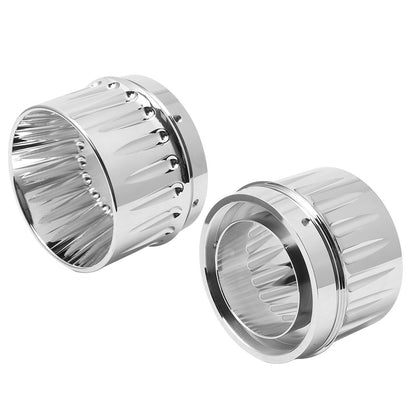 Motorcycle 4.4" Slip On Exhaust Mufflers Tips End Caps For Harley Touring CVO Street Road Electra Glide Road King FLHR 1995-2023