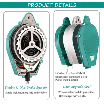 Self Retracting Lifeline 661lbs Fall Arrester Fall Protection Retractable Lanyard Safety Device for Connect The Safety Harness