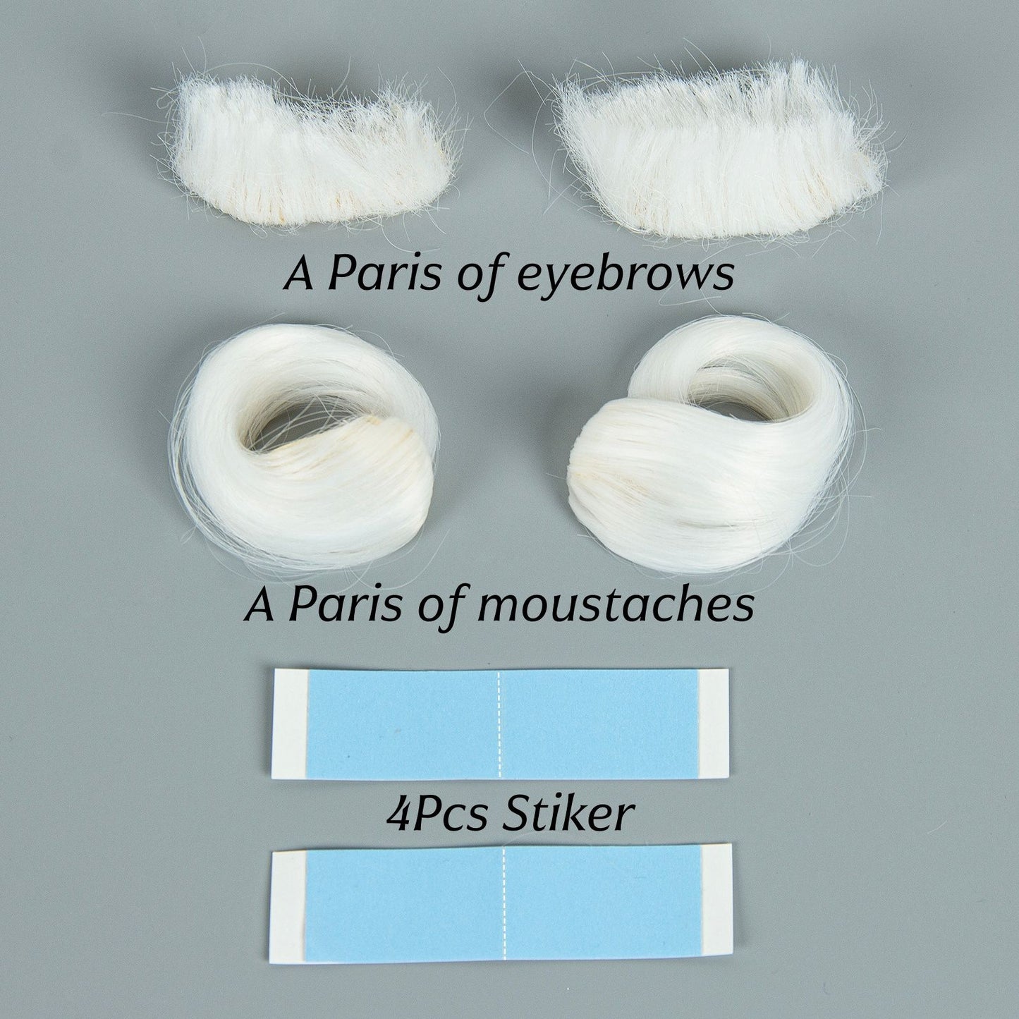 Conjunto de Peruca e Barba de Papai Noel REEWES para o Natal, Acessório de Cosplay, Peruca Sintética Loira para Homens, Fantasia de Halloween