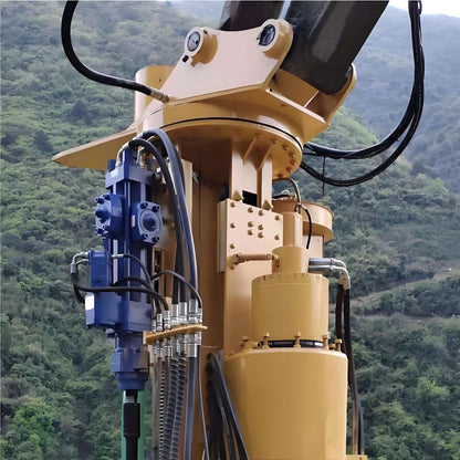 Máquina Hidráulica de Perfuração e Rachamento Multifuncional para Escavadeiras, Combina Perfuratriz e Rachador de Rocha