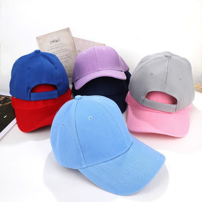 Child Hats Kids Snapback Baseball Cap Solid Color Sun Hat Spring Summer Hip Hop Boys Girls Toddler Peaked Caps Bones Adjustable