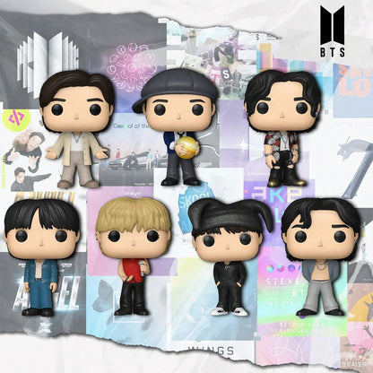 Bonecos Funko Pop da série Bangtan Boys Jung Kook Kim Tae Hyung Kim Seok Jin Action Figure Edição Limitada Modelo Colecionável Presentes Originais