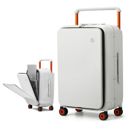 Mixi New Design Wide Handle Suitcase Men Carry-On Luggage Women Travel Trolley Case 20 Inch Cabin PC Aluminum Frame M9275