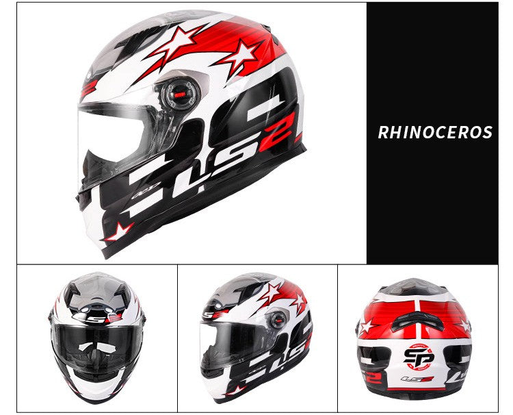 Capacete de Moto Clássico LS2 Fechado Masculino Feminino Capacete de Motocross Casco em ABS Aprovado pela ECE Acessórios para Motos FF358