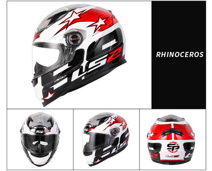 Capacete de Moto Clássico LS2 Fechado Masculino Feminino Capacete de Motocross Casco em ABS Aprovado pela ECE Acessórios para Motos FF358