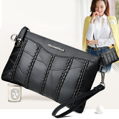 2024 New Single Shoulder Bag Women's Bag Fashionable New Atmosphere Change Handheld Bag Insert Lock Envelope Bag