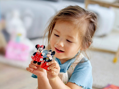 LEGO Tesouro 10941 Trem de Aniversário do Mickey e da Minnie Brinquedo de Construção de Quebra-Cabeças Infantis Presente