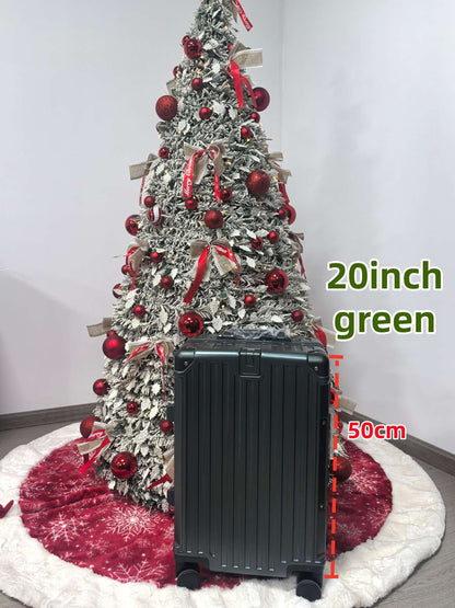 Luxury Suitcase High Quality Upgrade Thicken PC Material Rolling Luggage Aluminum Frame 20/24/26/28/30inch Travel Trolley Bags